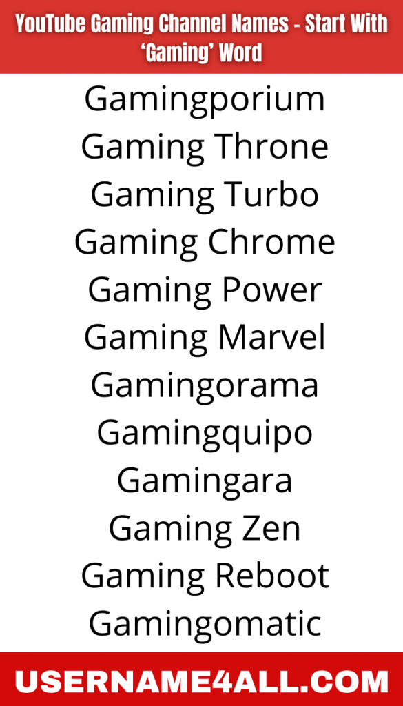 630+  Gaming Channel Names Ideas (2022) to Grow on